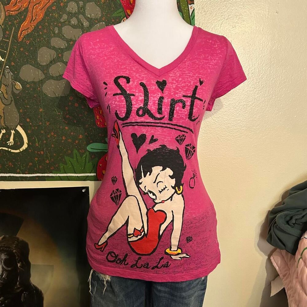 Betty-boop Women's Pink T-shirt